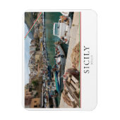 Fischerboote in Castellammare del Golfo, Sizilien Magnet (Vertikal)