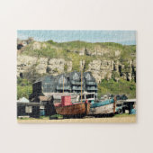 Fischerboote in Hasting Sussex Puzzle (Horizontal)
