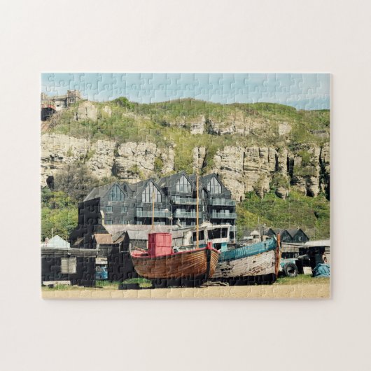 Fischerboote in Hasting Sussex Puzzle (Horizontal)