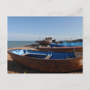 Fischerboote in Kent Postkarte