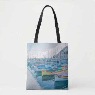 Fischerboote in Nizza, Côte d'Azur Tasche