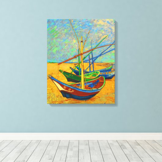 Fischerboote in Saint Marie Leinwanddruck (Insitu (Holzboden))