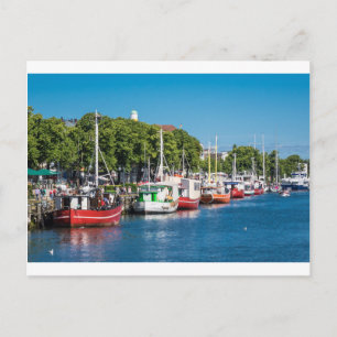 Fischerboote in Warnemuende (Deutschland) Postkarte