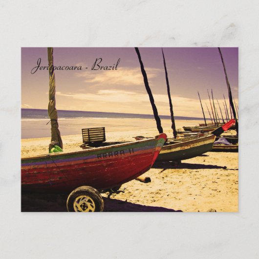 Fischerboote - Jericoacoara, Brasilien Postkarte (Vorderseite)