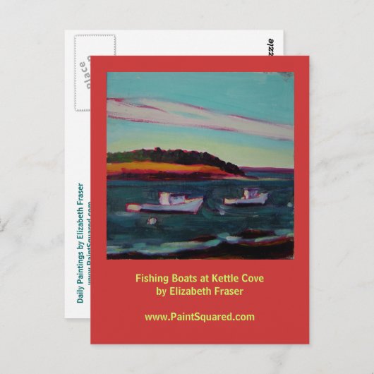 Fischerboote ・ Kettle Cove ・ Maine Coast Postcard Postkarte (Vorne/Hinten)