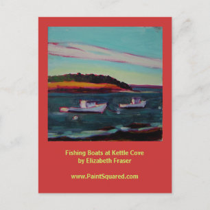 Fischerboote ・ Kettle Cove ・ Maine Coast Postcard Postkarte