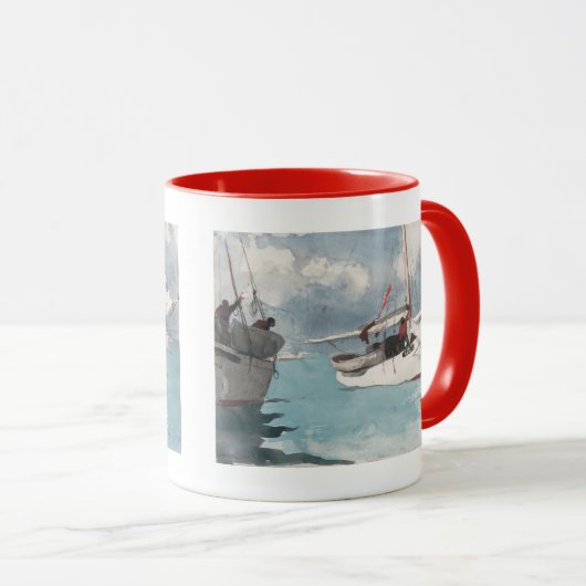 Fischerboote, Key West Tasse (VorderseiteRechts)