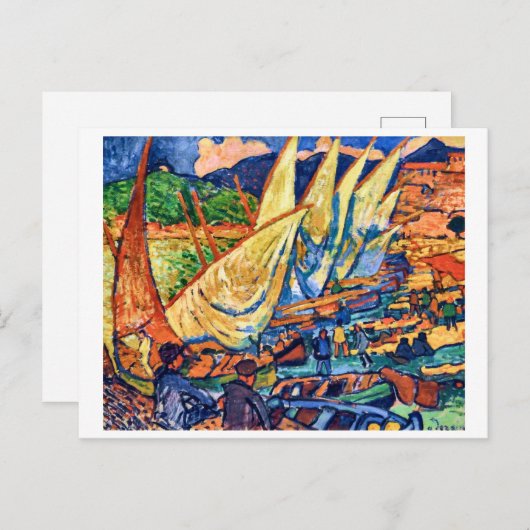 Fischerboote, Kollision | Andre Derain | Postkarte (Vorne/Hinten)