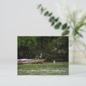 Fischerboote | Krabi, Thailand Postcard Postkarte (Stehend Vorderseite)