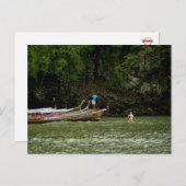 Fischerboote | Krabi, Thailand Postcard Postkarte (Vorne/Hinten)