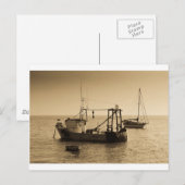 Fischerboote Leigh auf See Postkarte (Vorne/Hinten)