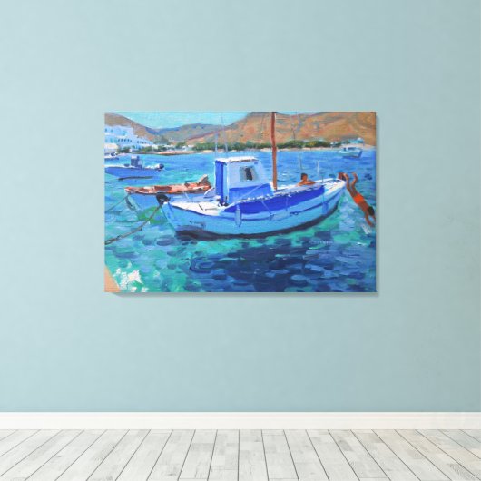 Fischerboote Leinwanddruck (Insitu (Holzboden))