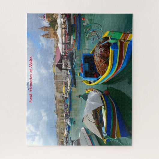 Fischerboote Maltas. Jigsaw Puzzle (Vertikal)