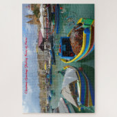 Fischerboote Maltas. Puzzle (Vertikal)