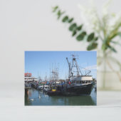 Fischerboote Postkarte (Stehend Vorderseite)