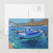 Fischerboote Postkarte (Vorne/Hinten)