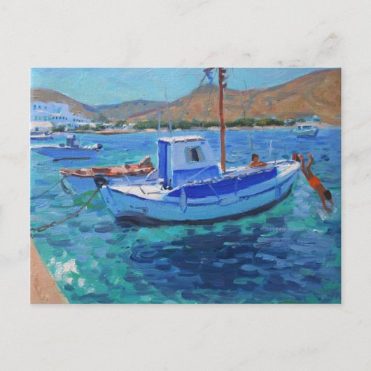 Fischerboote Postkarte (Vorderseite)