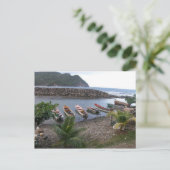 Fischerboote Postkarte (Stehend Vorderseite)