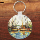 Fischerboote Schlüsselanhänger (Vorderseite)