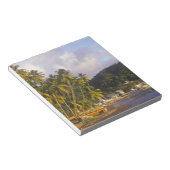 Fischerboote, Soufriere, St. Lucia, Karibik Notizblock (angewinkelt)