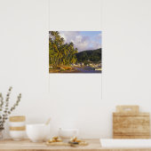 Fischerboote, Soufriere, St. Lucia, Karibik Poster (Küche)