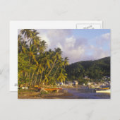 Fischerboote, Soufriere, St. Lucia, Karibik Postkarte (Vorne/Hinten)