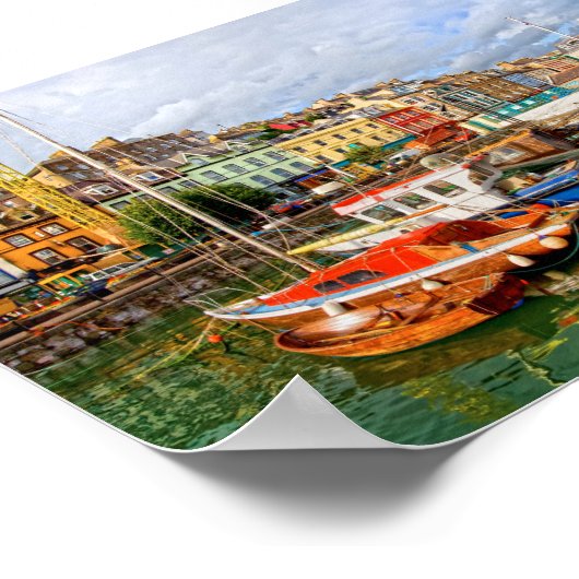 Fischerboote - Stadt Cobh, Irland Poster (Ecke)