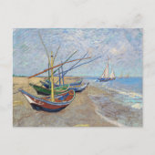 Fischerboote Strand Vincent van Gogh Postkarte (Vorderseite)