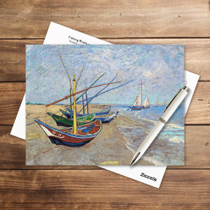 Fischerboote Strand Vincent van Gogh Postkarte