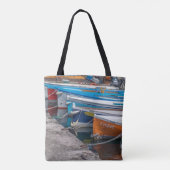Fischerboote Taschen-Tasche Tasche (Rückseite)