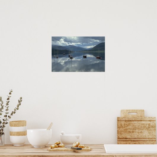 Fischerboote, Ullapool, Schottland Poster (Küche)