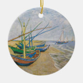 Fischerboote | Vincent van Gogh Keramik Ornament (Vorne)