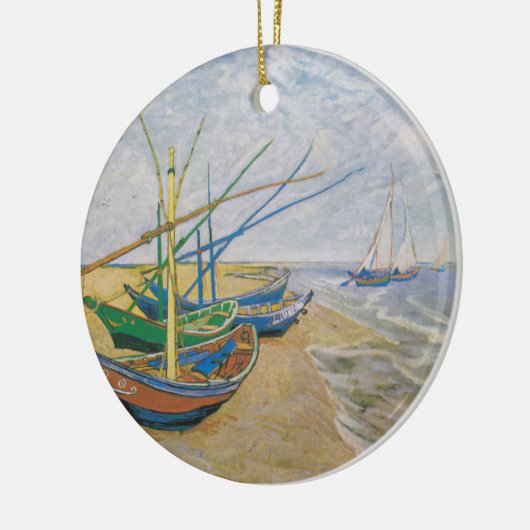 Fischerboote | Vincent van Gogh Keramik Ornament (Links)