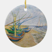 Fischerboote | Vincent van Gogh Keramik Ornament (Hinten)
