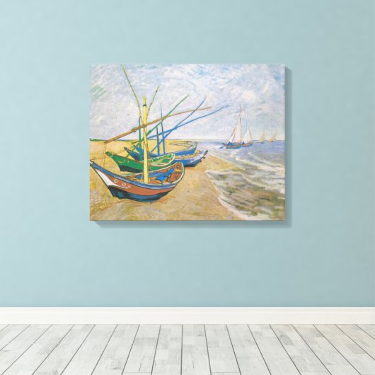 Fischerboote | Vincent van Gogh Leinwanddruck (Insitu (Holzboden))
