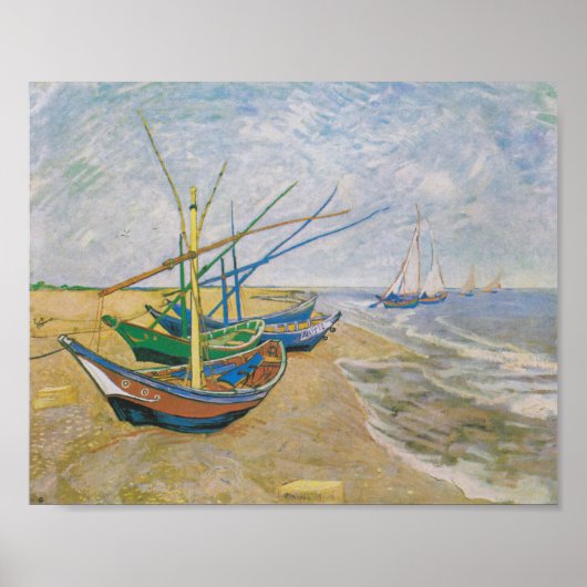 Fischerboote | Vincent Van Gogh Poster (Vorne)