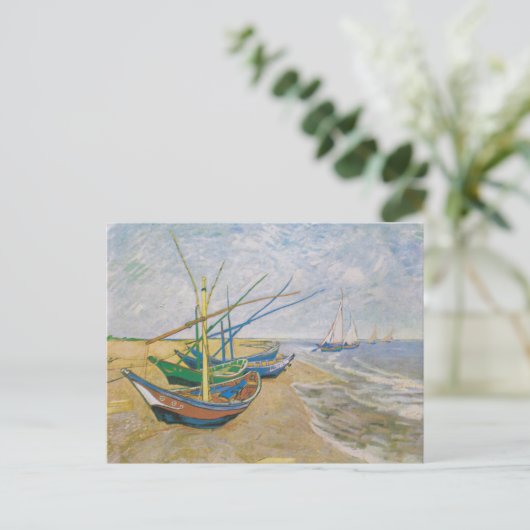 Fischerboote | Vincent van Gogh Postkarte (Stehend Vorderseite)