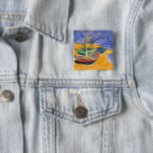 Fischerboote Vincent van Goghs | auf dem Strand Button (Beispiel)