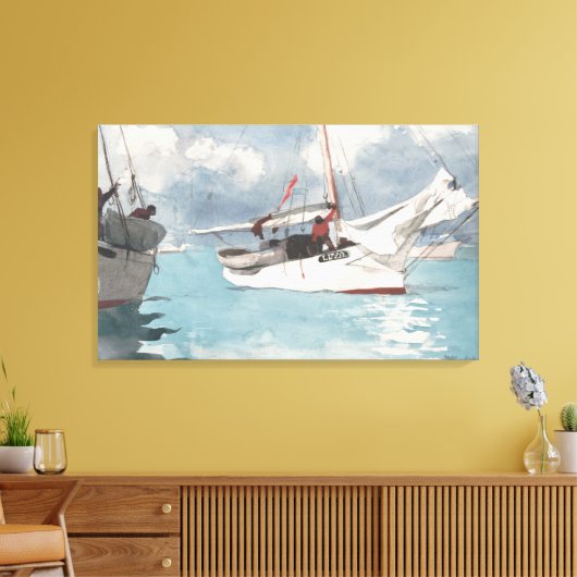 Fischerboote, West Leinwanddruck (Insitu (Wohnzimmer))