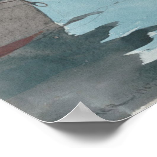 Fischerboote, West Poster (Ecke)