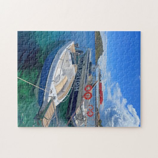 Fischerboote Zakynthos Griechenland Puzzle (Horizontal)