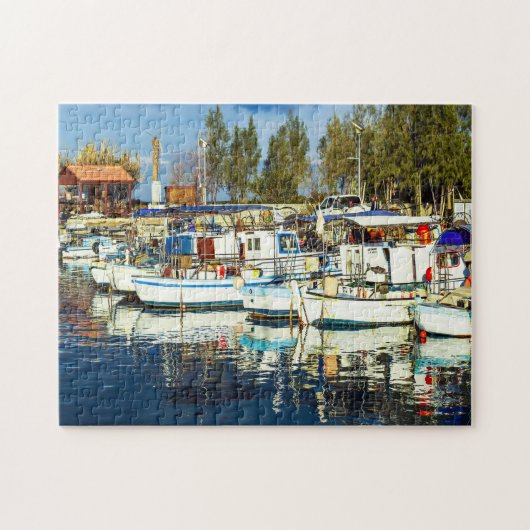 Fischerboote Zypern. Puzzle (Horizontal)