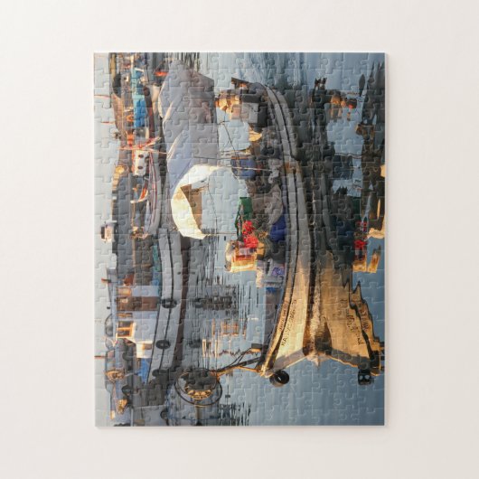 Fischerboote Zypern. Puzzle (Vertikal)