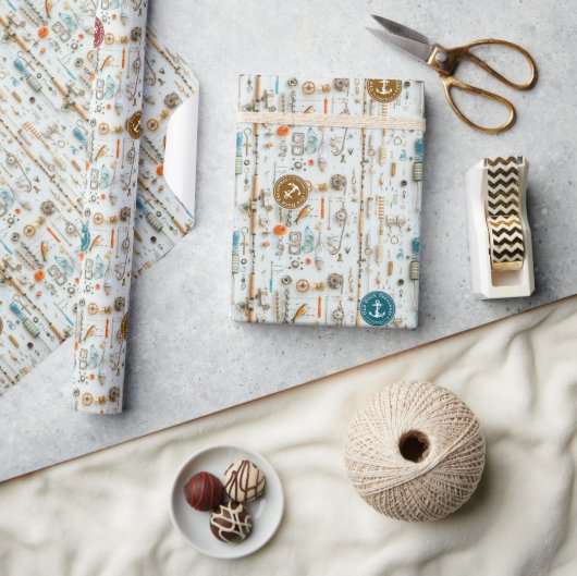 Fischerdeck-Geschenkpapier Geschenkpapier (Kunsthandwerk)