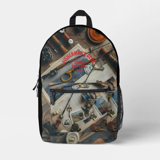 Fischerdeck individuell bedruckter Rucksack (Vorderseite)