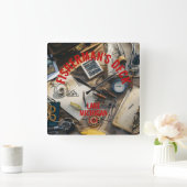 Fischerdeck quadratische wanduhr (Zuhause)