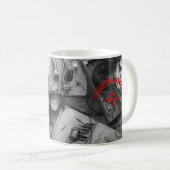 Fischerdeck Schwarz-Weiß-Tasse Kaffeetasse (VorderseiteRechts)