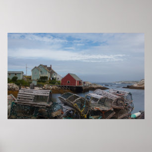 Fischerdorf-Fallen Poster