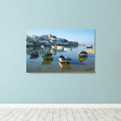 Fischerdorf Ferragudo, Algarve, Portugal Leinwanddruck (Insitu (Holzboden))