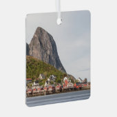 Fischerdorf Lofoten - Norwegen Ornament Aus Metall (Vorderseite Rechts)
